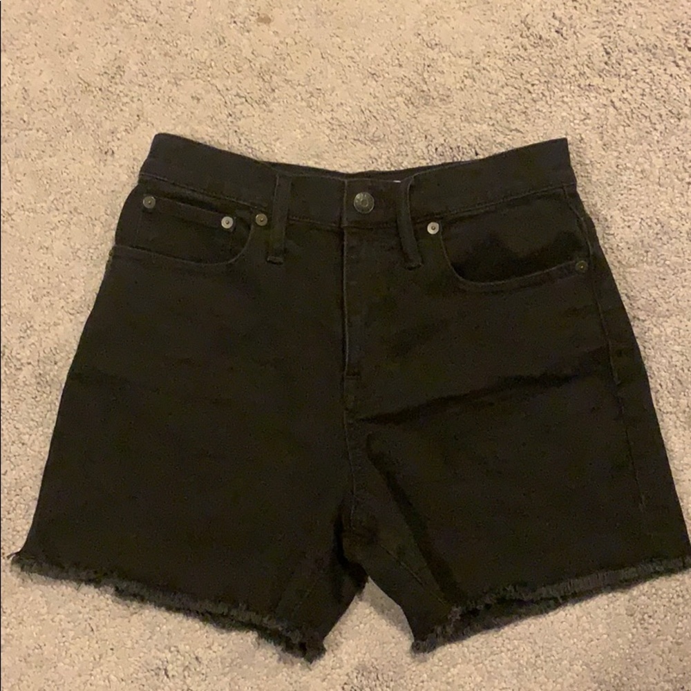 Brand New High Rise Black Madewell Shorts size 25